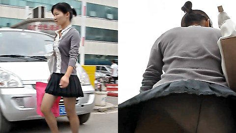  I just couldn't pick one for my real street upskirt HD video