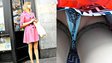 Barbie doll stockings upskirt