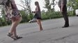 Video film filled with erotic upskirts